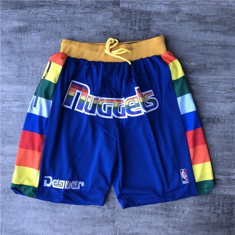 Cheap Men NBA 2021 Denver Nuggets Blue Shorts